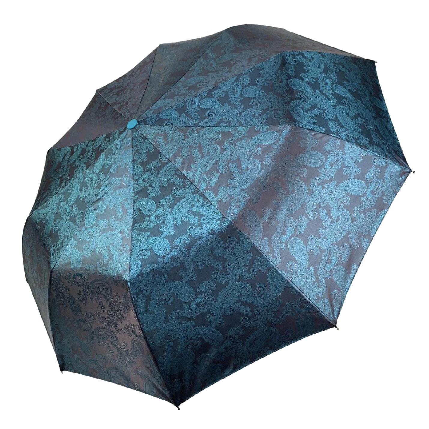 Зонт Lantana женский автомат складной жаккард Бирюзовый (58139)