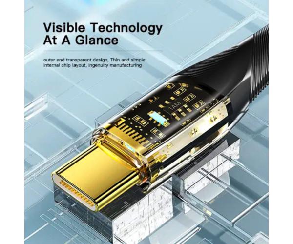 Кабель Data Essager EXCTT1-XJ01-P Type C-Type C 100W 1 м Black (06EXCTT1-XJ01-P) - фото 2 Кабель Data Essager EXCTT1-XJ01-P Type C-Type C 100W 1 м Black (06EXCTT1-XJ01-P) - фото 2