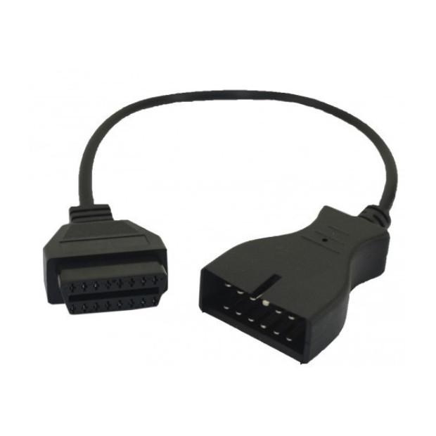 Переходник OBD2 16pin на GM12 12pin для Daewoo Lanos Sens (015494) - фото 2