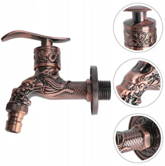 Кран садовый C01567 в винтажном стиле - фото 4