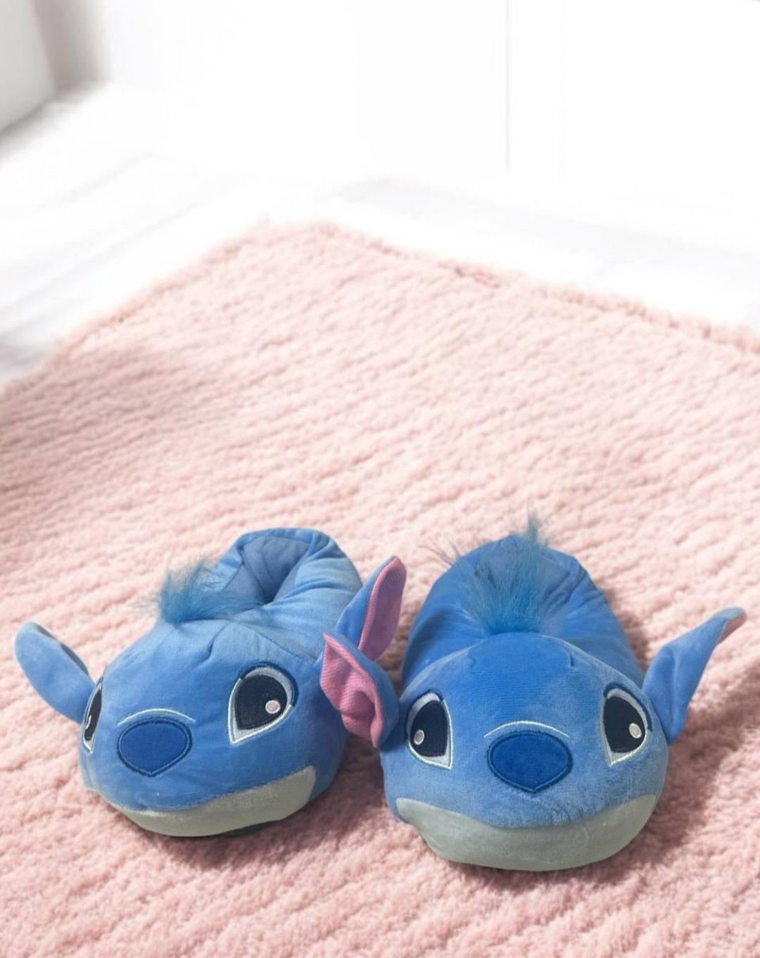Тапочки детские плюшевые Стич р. 27-32 Синий - фото 2 Тапочки детские плюшевые Стич р. 27-32 Синий - фото 2