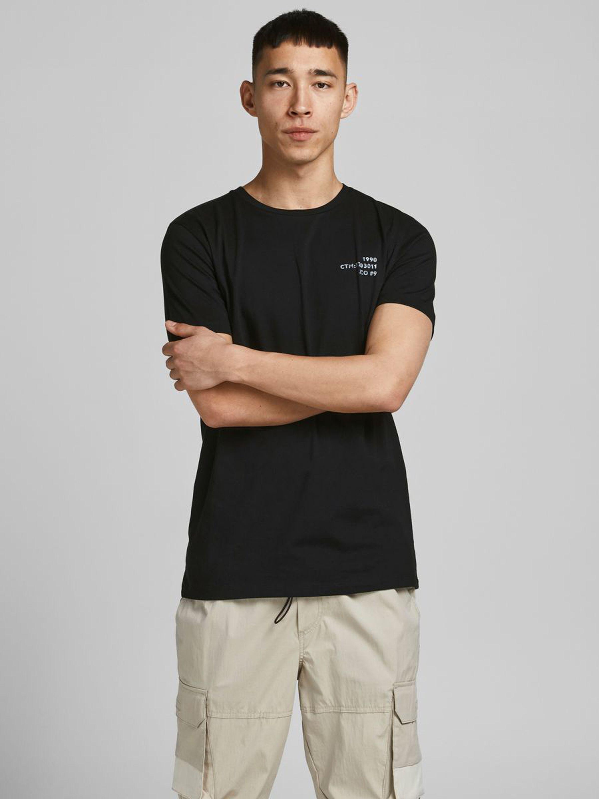 Футболка чоловіча Jack & jones 12193667 M Чорний