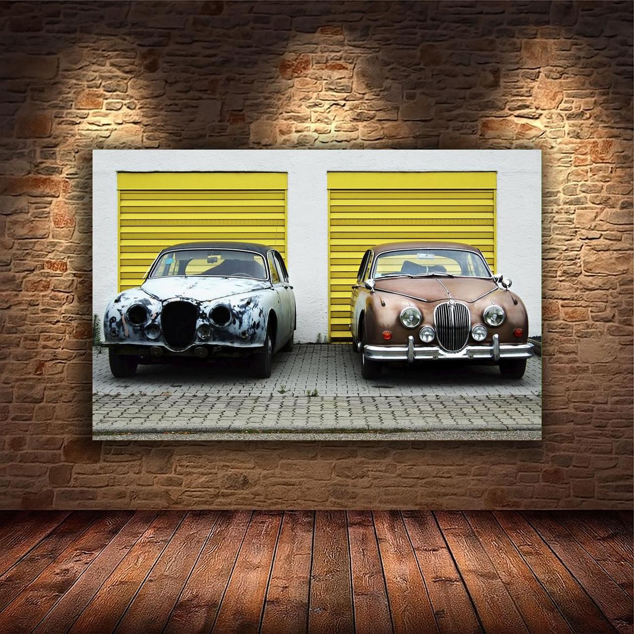 Картина на холсте Ретро автомобиль 30х40 см (M130)