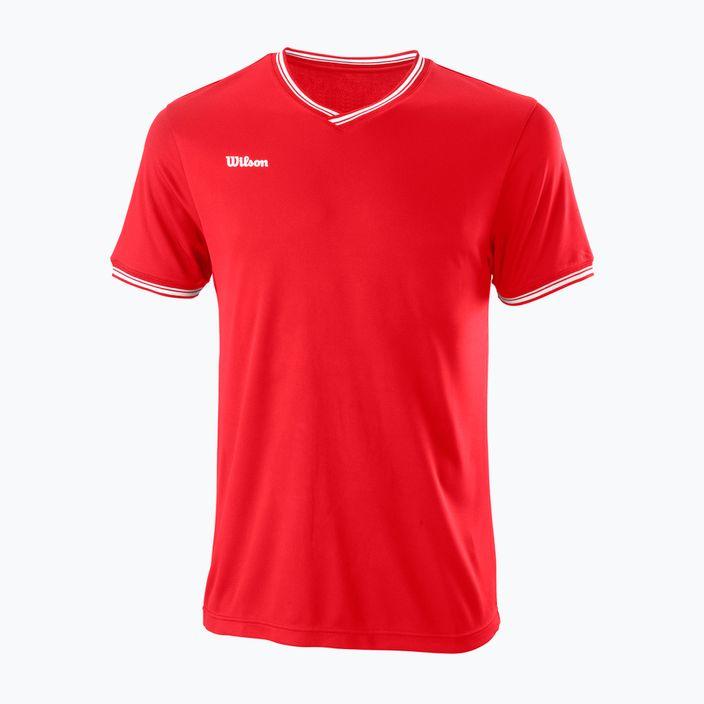 Футболка мужская Wilson TEAM II HIGH V-NECK Team S Красный (WRA794103)