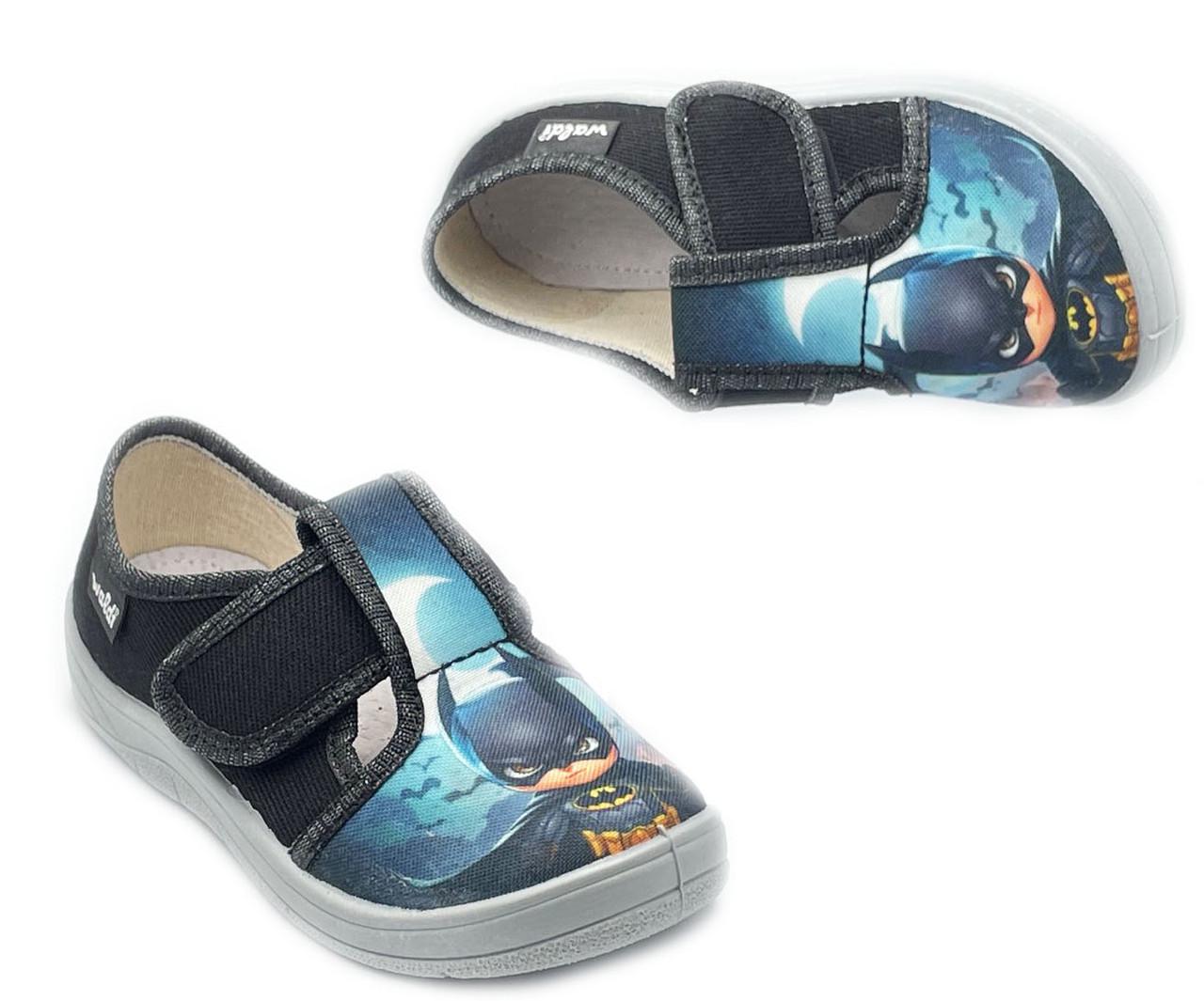 Тапочки для мальчиков Waldi 36051-596/27 на липучках р. 27 Черный - фото 2 Тапочки для мальчиков Waldi 36051-596/27 на липучках р. 27 Черный - фото 2