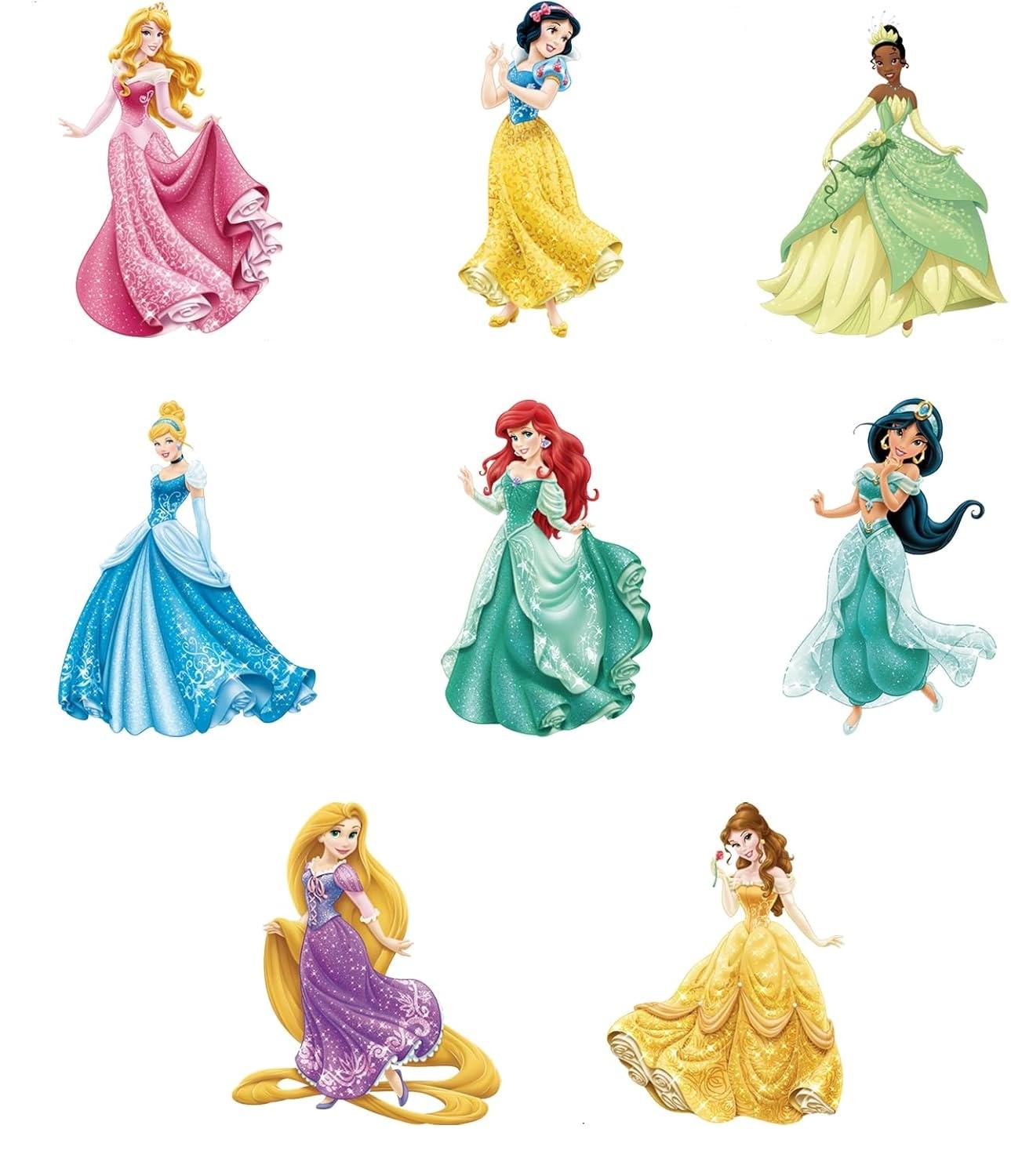 Набір вінілових наліпок Принцеси Дісней у дитячу кімнату для дівчаток 30х90 см Набір вінілових наліпок Принцеси Дісней у дитячу кімнату для дівчаток 30х90 см