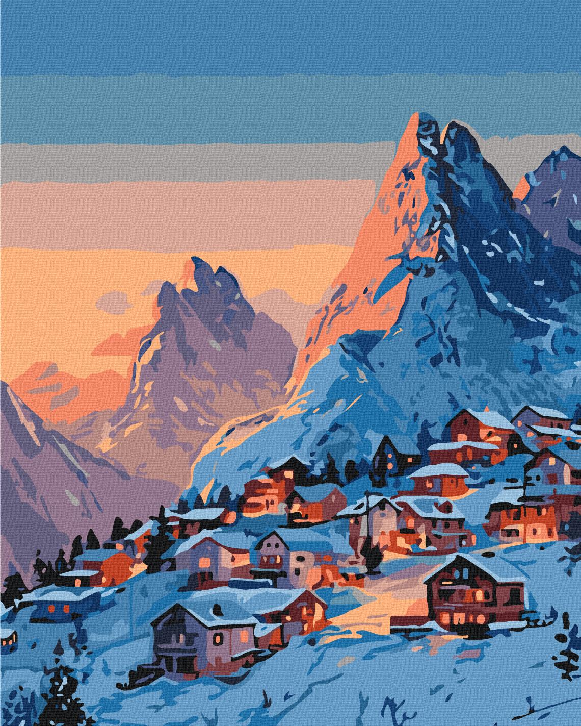 Картина за номерами Brushme Морозний ранок 40x50 см (BS54491)