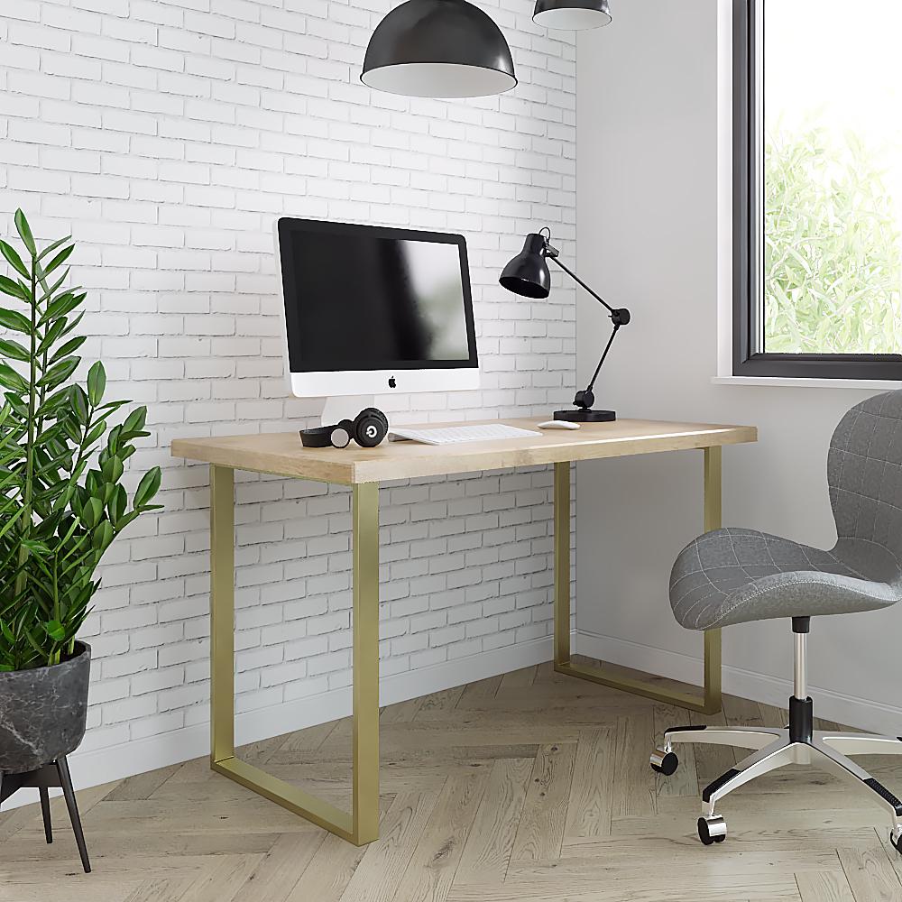 Опора для столу з металу 600х110 мм H 730 мм Золотий (1183) - фото 2 Опора для столу з металу 600х110 мм H 730 мм Золотий (1183) - фото 2