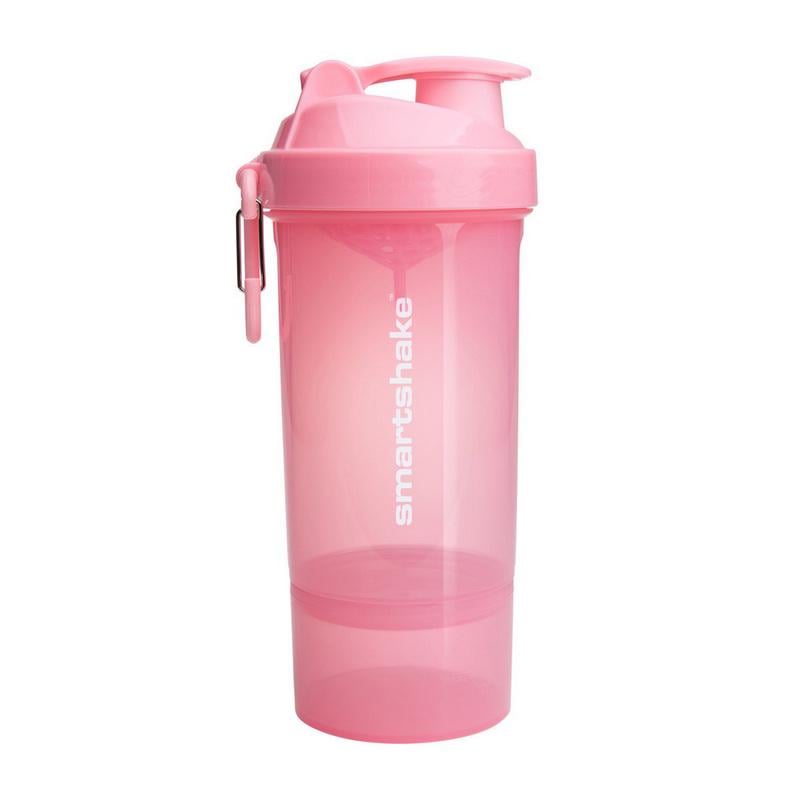 Шейкер для протеїну з відсіком SmartShake Original2Go One 800 мл Світло-рожевий