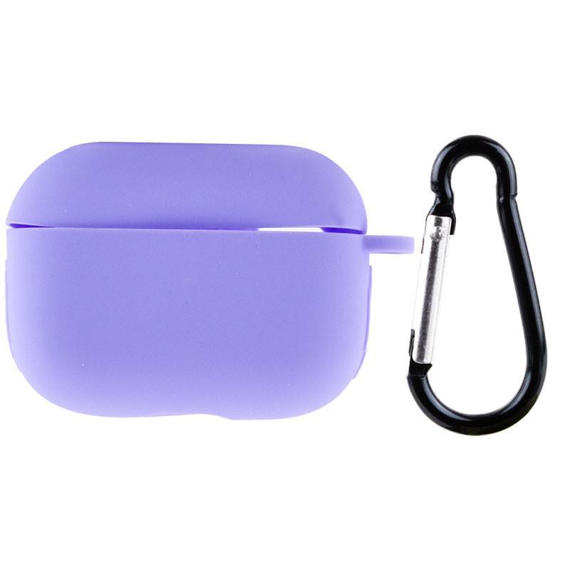 Футляр силіконовий Epik New з карабіном для навушників Airpods Pro Бузковий/Dasheen (00000049910_22)