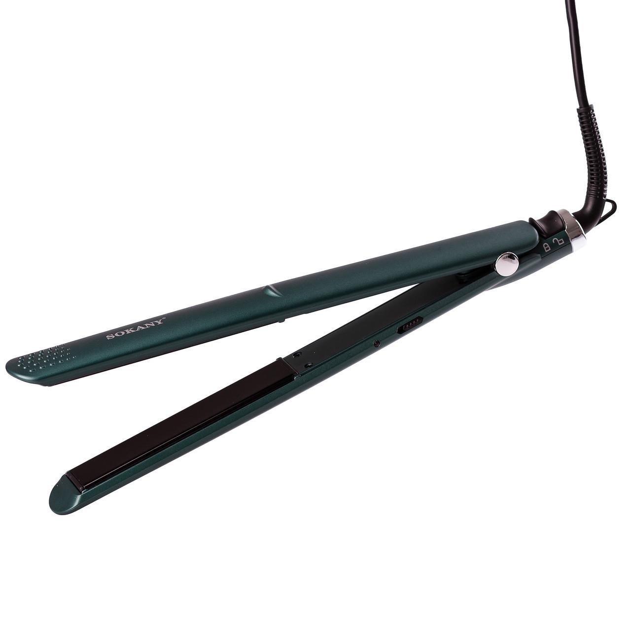 Утюжок для волос Sokany SK-1903 с керамическими пластинами Зеленый (2450441118)