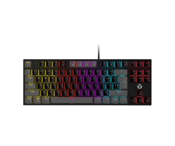 Клавіатура провідна Fantech ATOM TKL MK876 ігрова USB з підсвіткою Red/Black