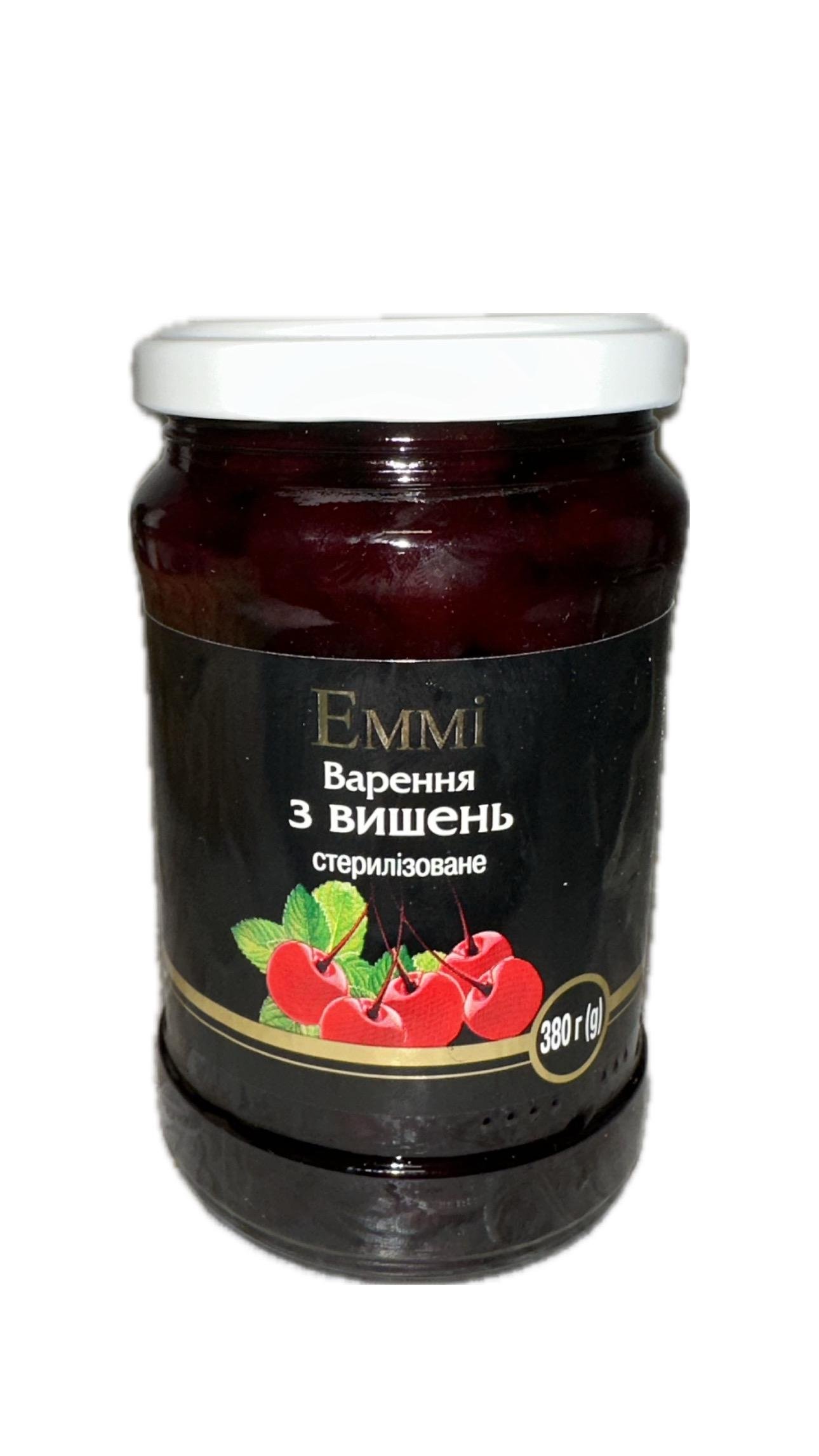 Варенье Emmi из вишни стерилизованое 380 г