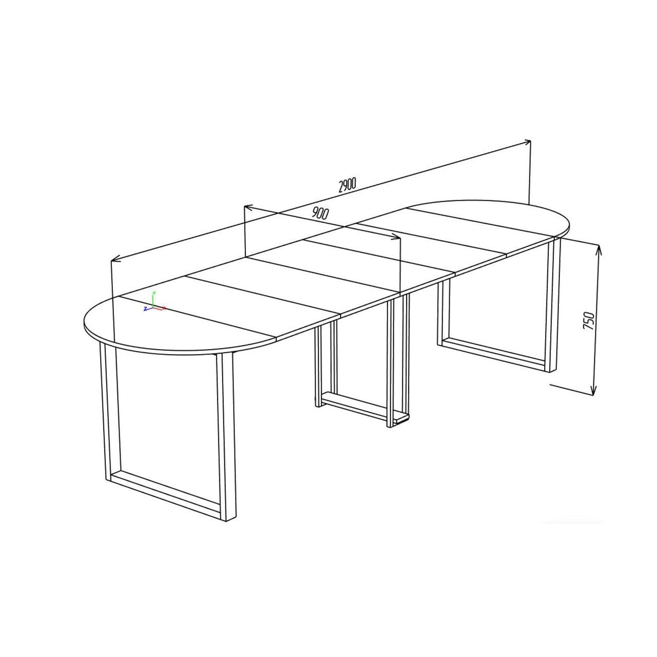 Обеденный стол раздвижной LONG Loft 2D20ТП019240) - фото 3 Обеденный стол раздвижной LONG Loft 2D20ТП019240) - фото 3