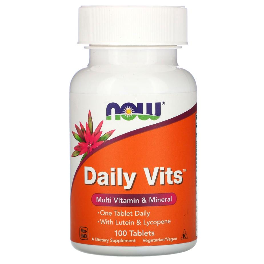 Витамины Now Foods Daily Vits Multi Vitamin & Mineral 100 таблеток