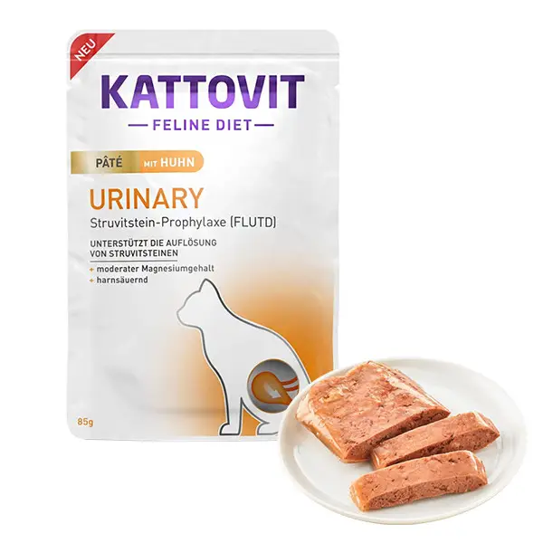 Паштет для кошек Kattovit с заболеваниями нижних мочевыводящих путей 85 г Паштет для кошек Kattovit с заболеваниями нижних мочевыводящих путей 85 г