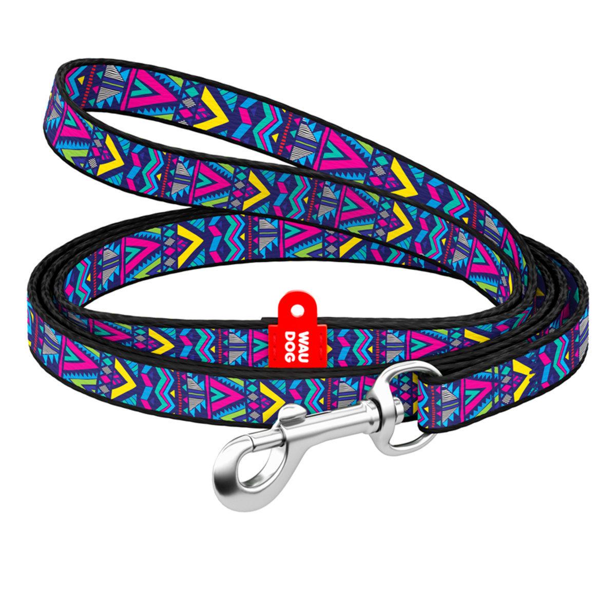Поводок для собак Waudog Nylon Инди 10 мм х 122 см (5240 Col)