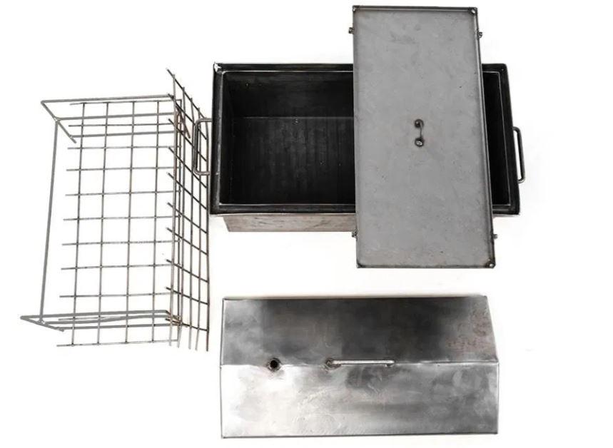 Коптильня Будиночок одноярусний з гідрозатвором гарячого копчення 2 мм - фото 2