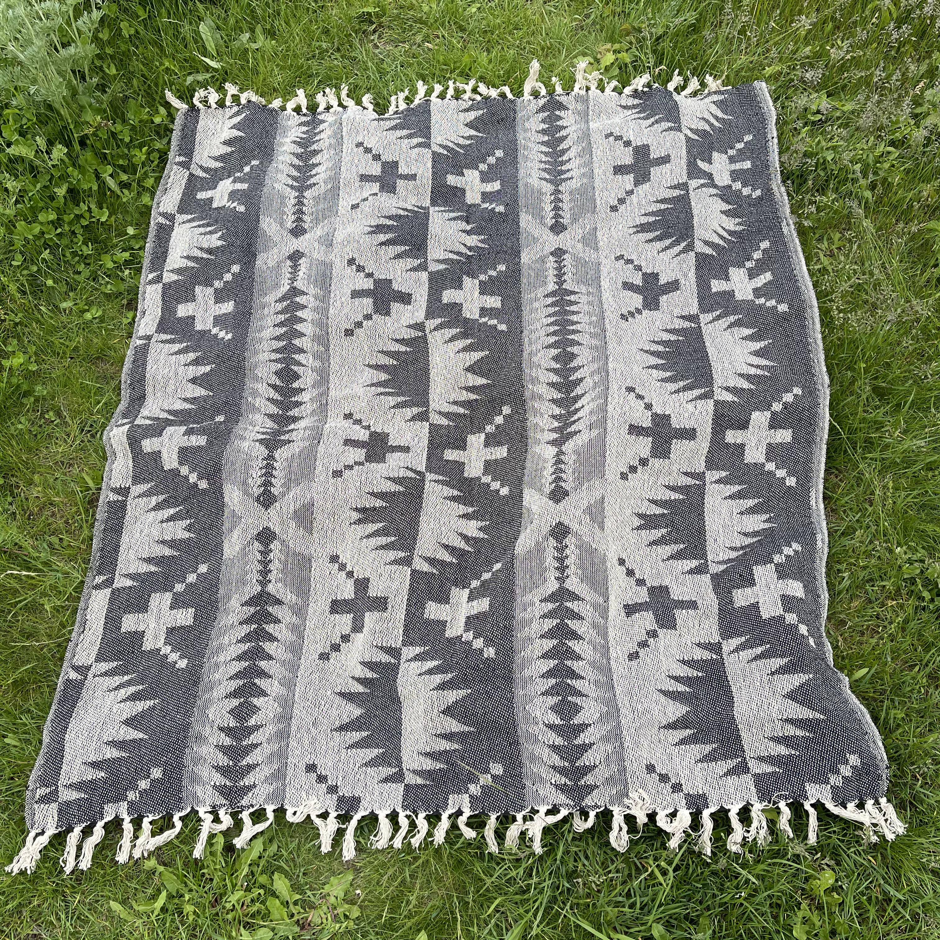 Эко плед Silk Route хлопковый Серый (736)