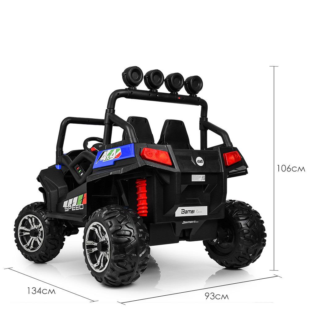 Детский электромобиль Bambi Racer M 3454 джип с ручкой газа 1500 W Синий (M 3454 (2) - фото 3