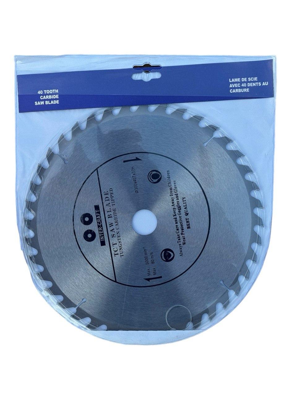 Диск пильный по дереву Inter-Craft 300х32 мм 40 зубов (2058395180)