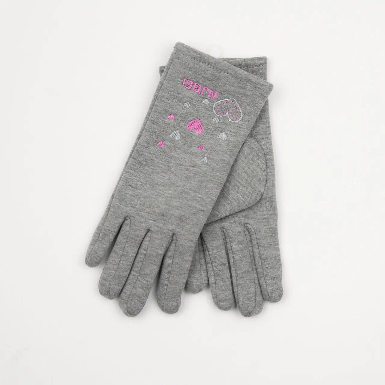 Подростковые перчатки трикотажные L Серый (18-4-13)