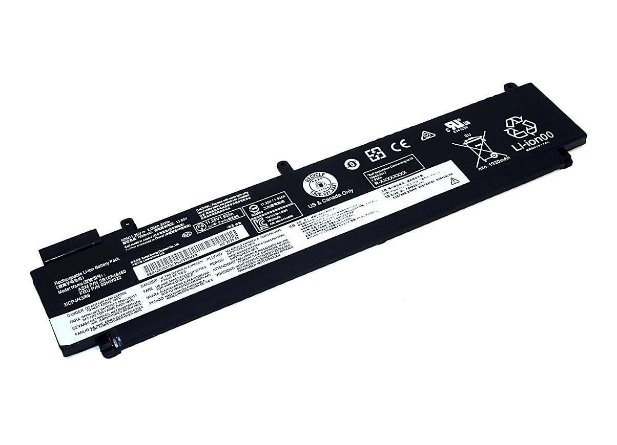 Аккумулятор для ноутбука Lenovo 00HW022 ThinkPad T460s 11,25V 2050 mAh OEM Black Аккумулятор для ноутбука Lenovo 00HW022 ThinkPad T460s 11,25V 2050 mAh OEM Black