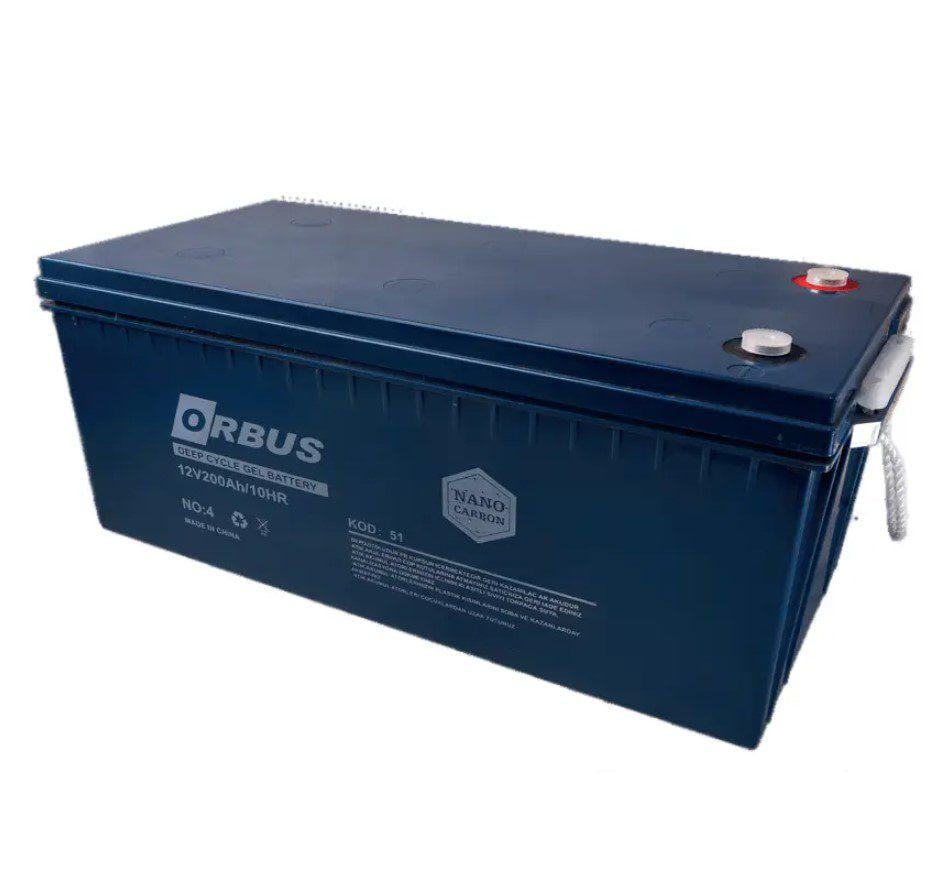 Аккумуляторная батарея гелевая ORBUS CG-12200 GEL 12V 200 Ah 62 кг (58063)