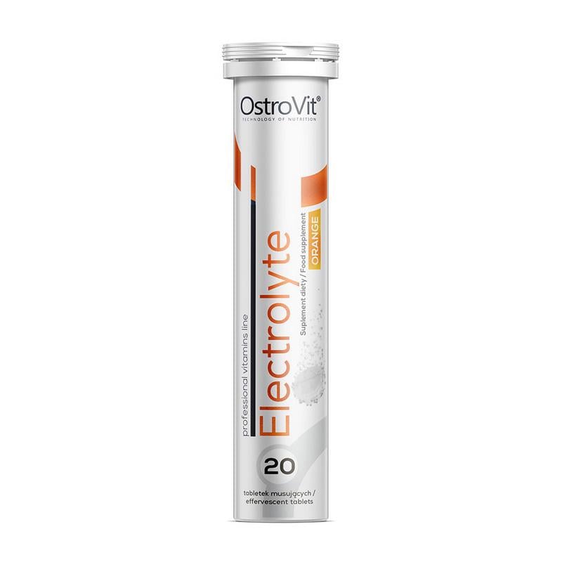 Электролиты с витамином C OstroVit Electrolyte 20 шипучих табл. Апельсин