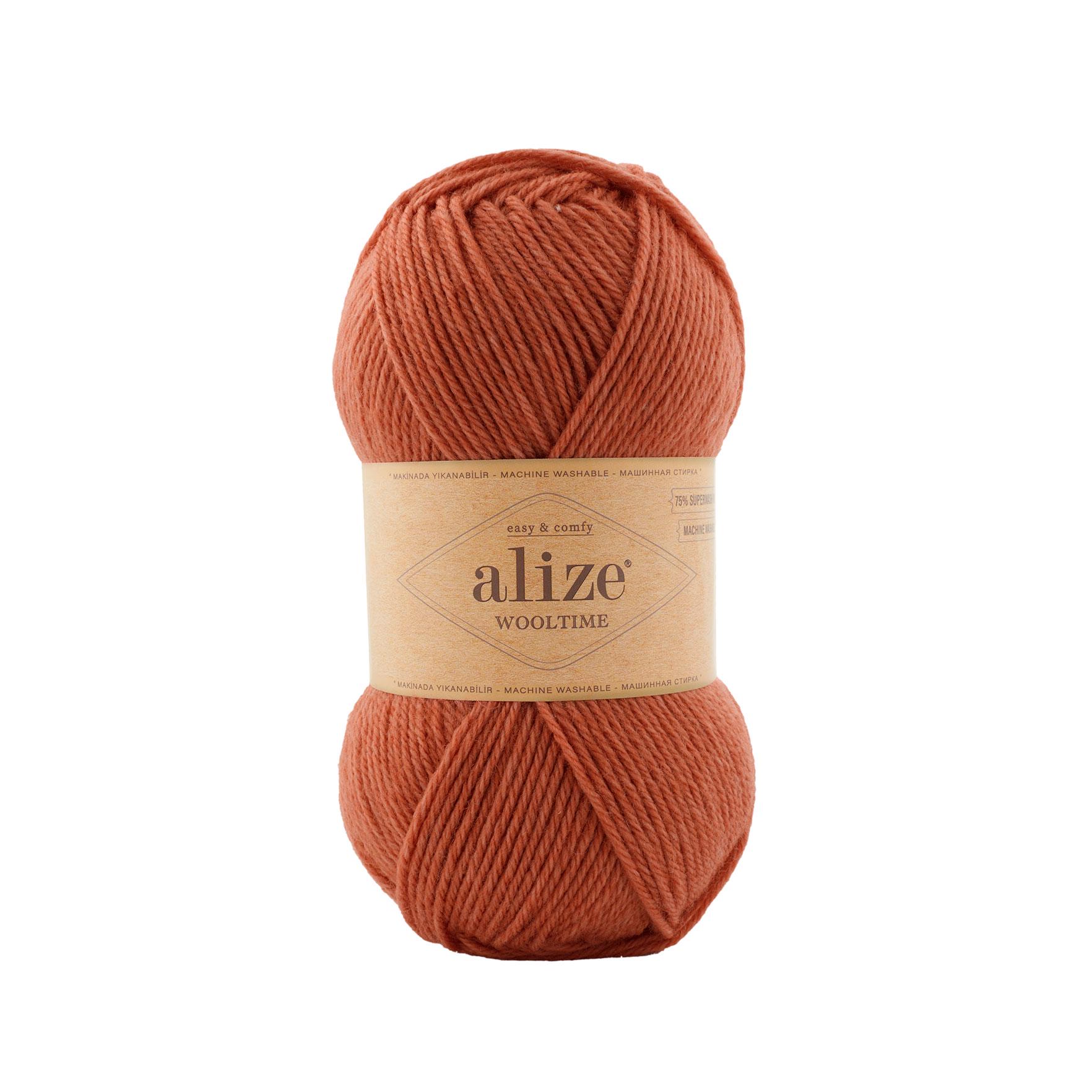 Пряжа Alize Wooltime 433 Терракот (7016)
