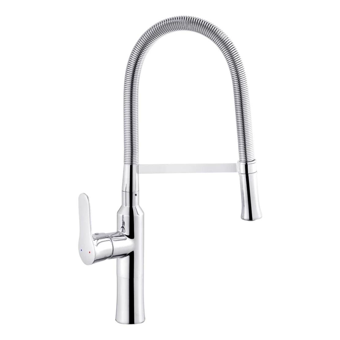 Смеситель для кухни Kroner KRP Küche C035 на пружине с гибким изливом