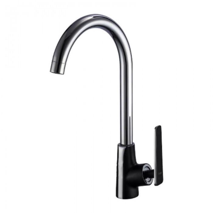 Смеситель для кухни Frap F4057 1037334 однорычажный Черный (102275)