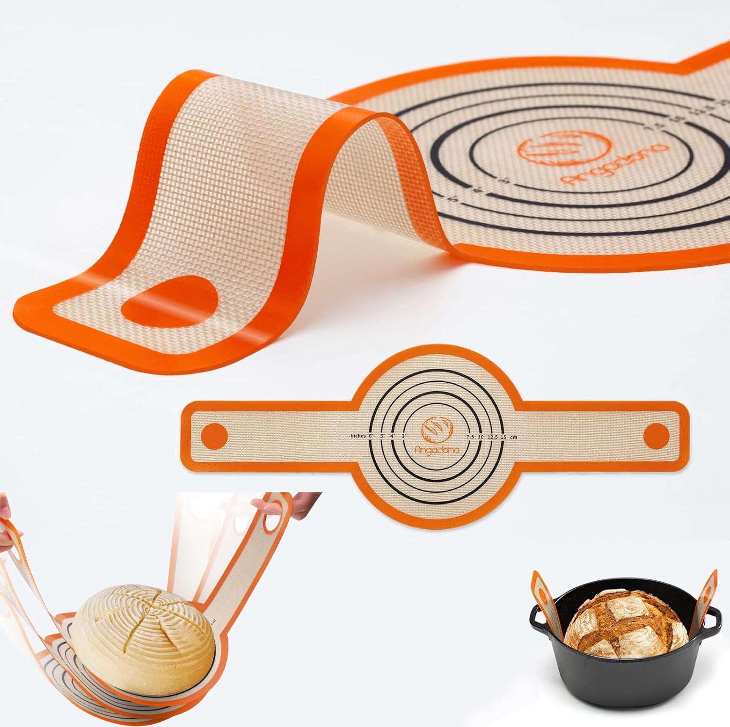 Набор для выпечки хлеба с овальной корзинкой для расстояния из ротанга и чехлом/ковриком-слингом/шпателем (87929) - фото 25 Набор для выпечки хлеба с овальной корзинкой для расстояния из ротанга и чехлом/ковриком-слингом/шпателем (87929) - фото 25