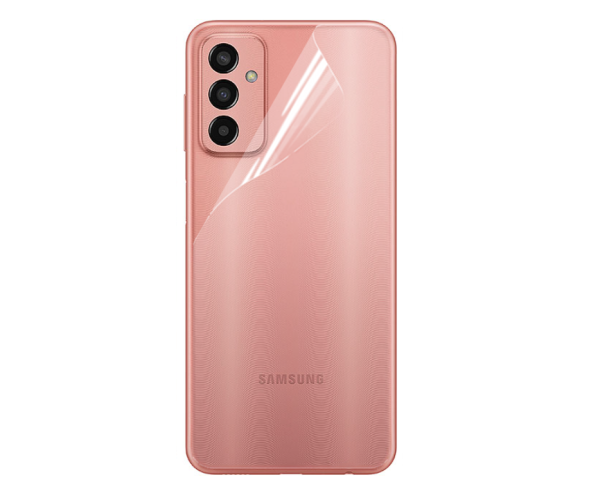 Противоударная гидрогелевая пленка Hydrogel Film для Samsung Galaxy M13 на заднюю панель Transparent