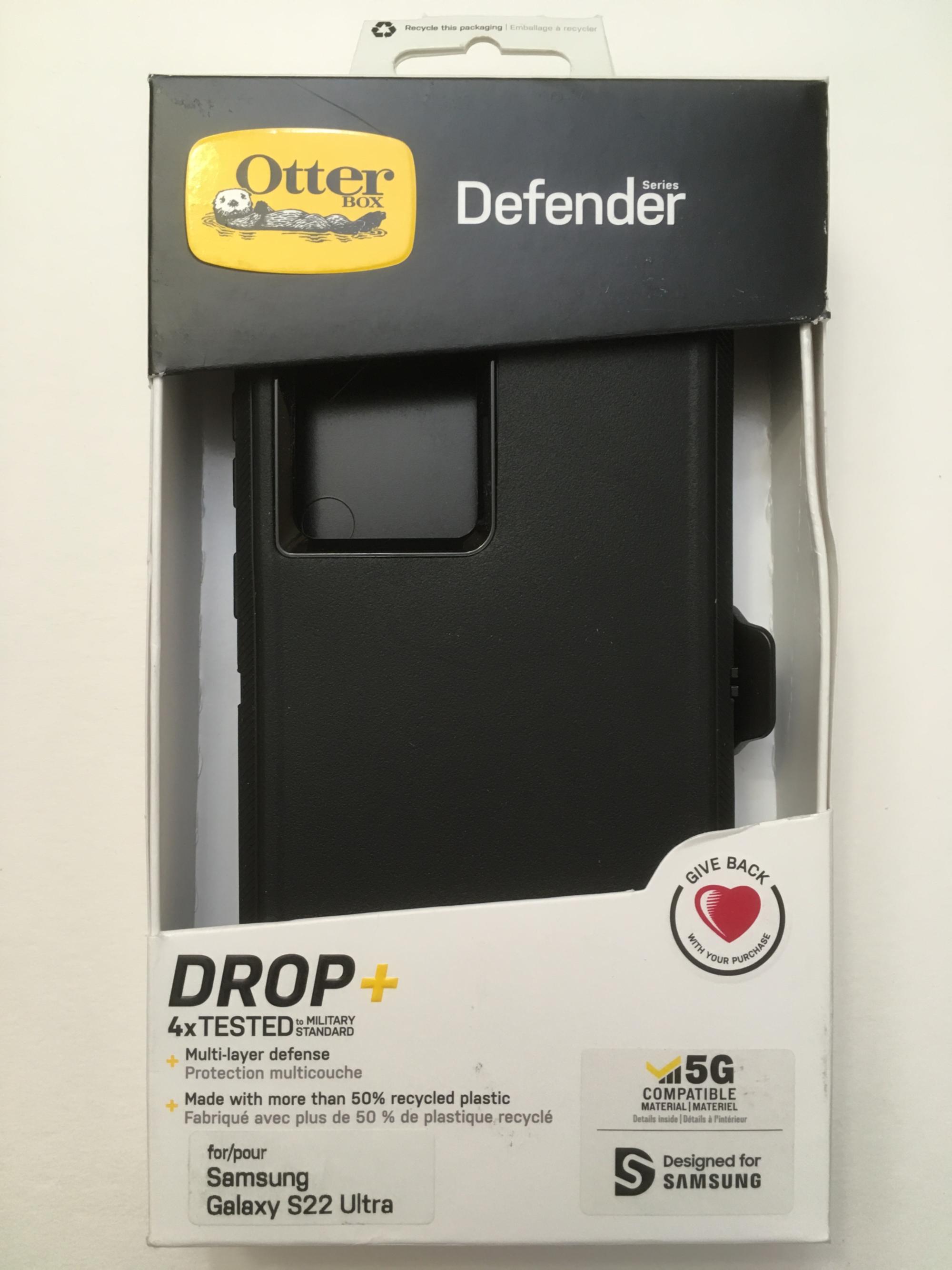 Чехол противоударный с клипсой подставкой OtterBox Defender Series 77-86364 для Samsung Galaxy S22 Ultra (6.8") Black - фото 2