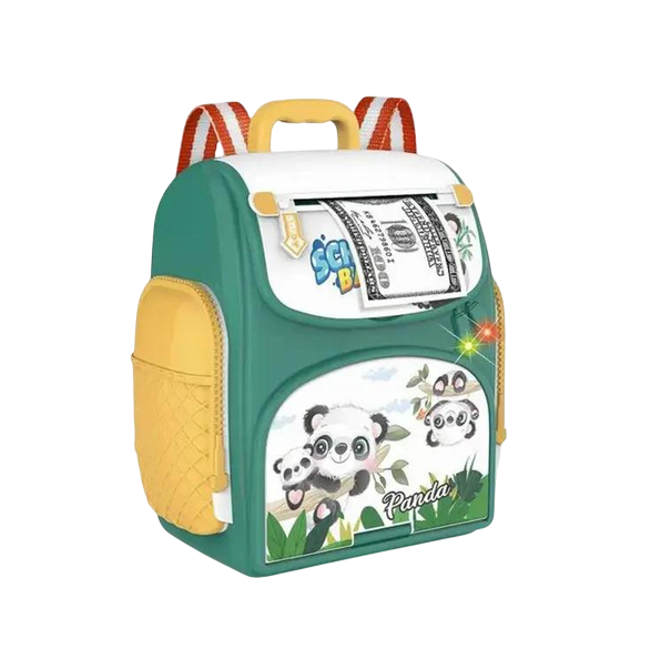 Копилка электронная детская BL Панды Звук подсветка мелодии/отпечаток пальца Multicolor (138893)