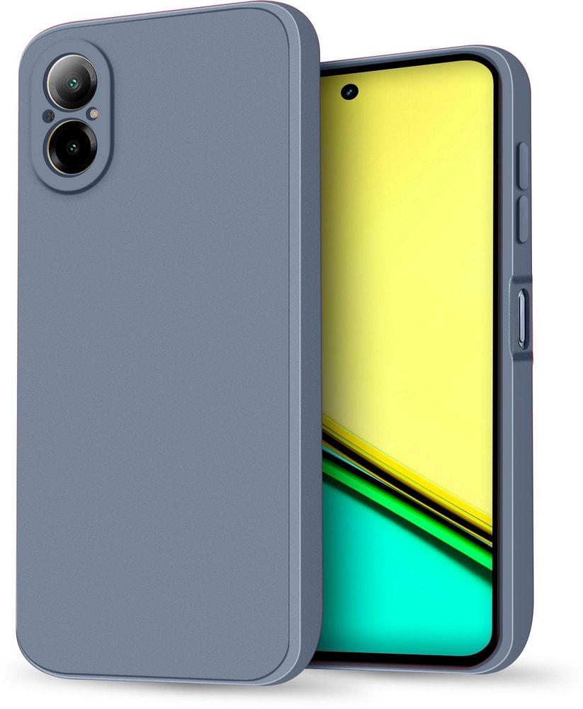 Силиконовый чехол HardCorner Realme C67 (с микрофиброй) Gray Blue (35405-6D)