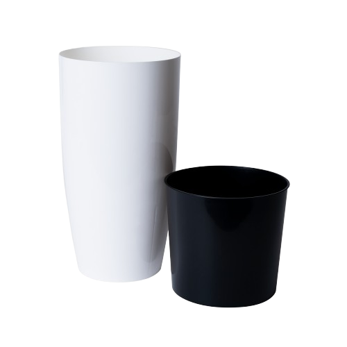 Вазон Алеана Альфа 22x41,5 см Білий (УТ000097221) Вазон Алеана Альфа 22x41,5 см Білий (УТ000097221)