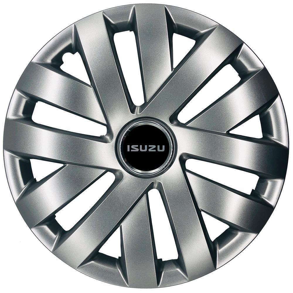 Ковпаки SJS 315 з логотипом Isuzu R15 4 шт. Сріблястий