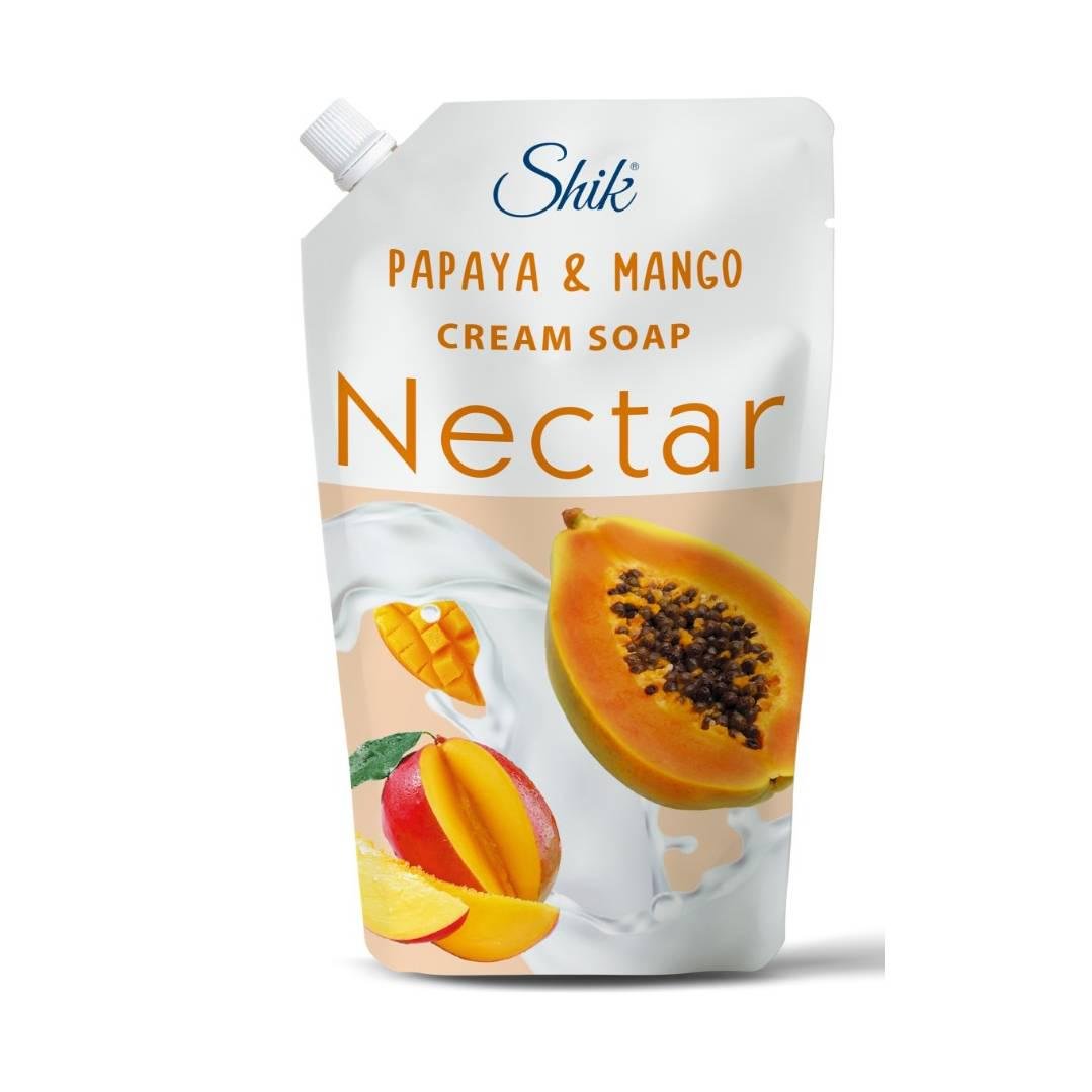 Крем-мыло жидкое Shik Nectar папайя и манго дой пак 900 г