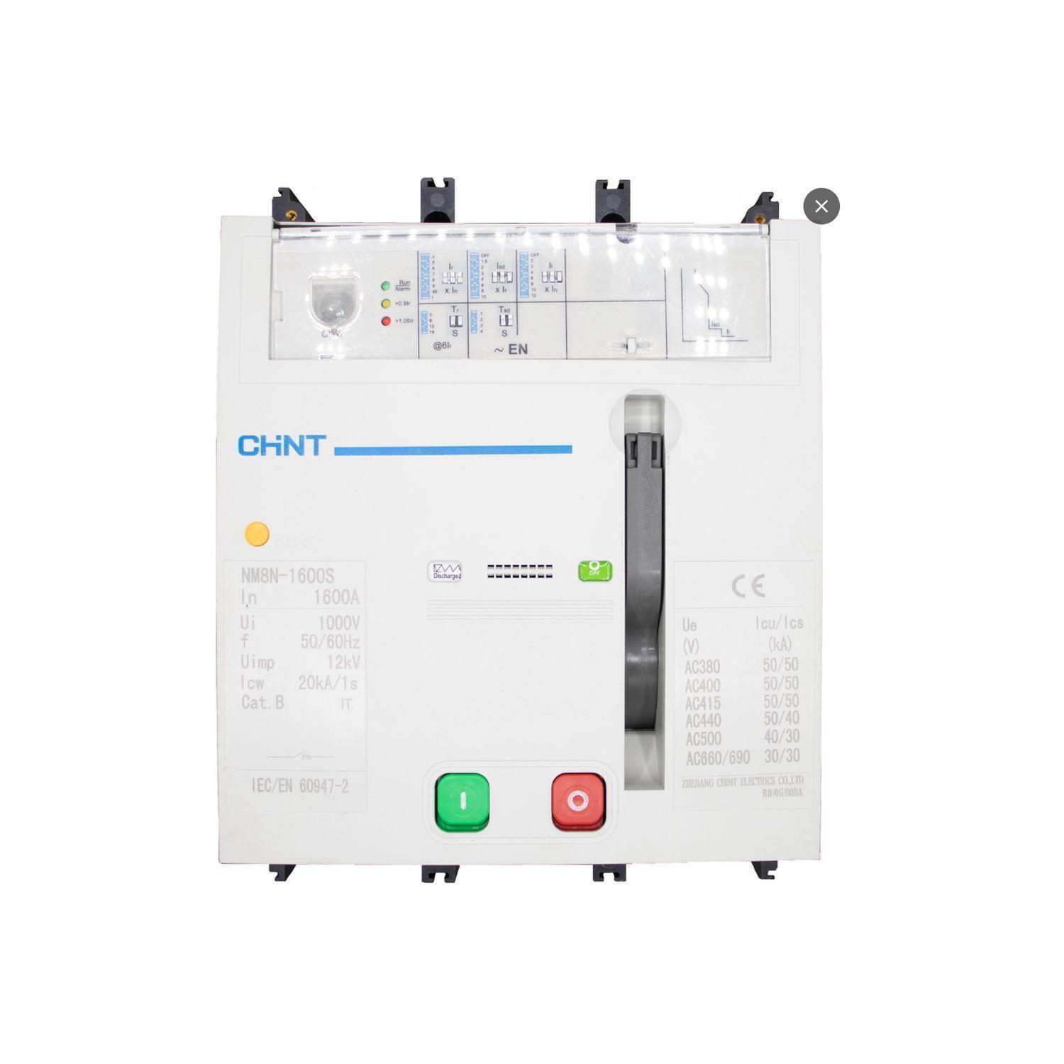 Автоматичний вимикач CHINT NM8N-1600S EN 3Р 1600А 50кА в литому корпусі MOD AC230 з моторним приводом (263197)