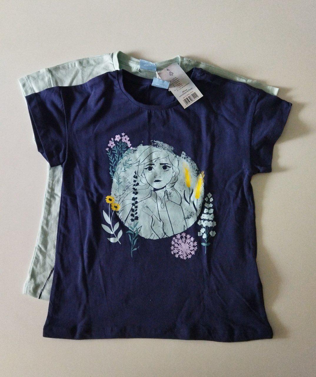 Футболки для дівчаток Disney Frozen 110-116 см 2 шт.
