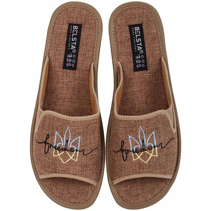 Комнатные тапочки Белста р. 37 24,5 см Коричневый (4100970)