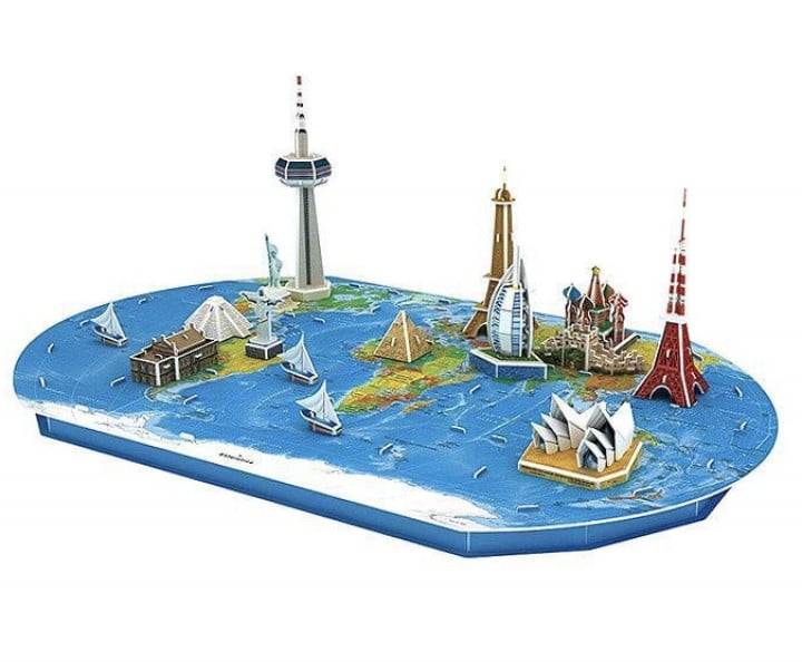 3D Пазл Zalipoo Карта известностей (noart2)