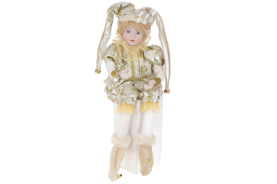 Декоративная новогодняя музыкальная игрушка BonaDi Арлекин (NY14-719)