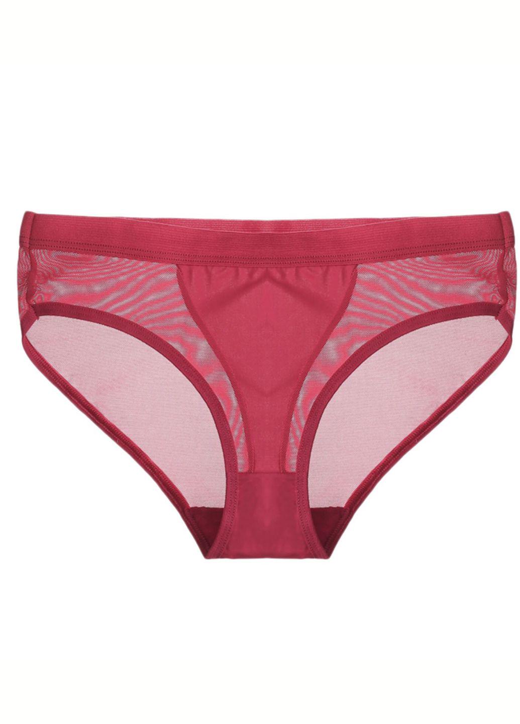 Женские трусики-слипы FINETOO с сеточкой 525-42 M р. 42 1 шт. Бордовый