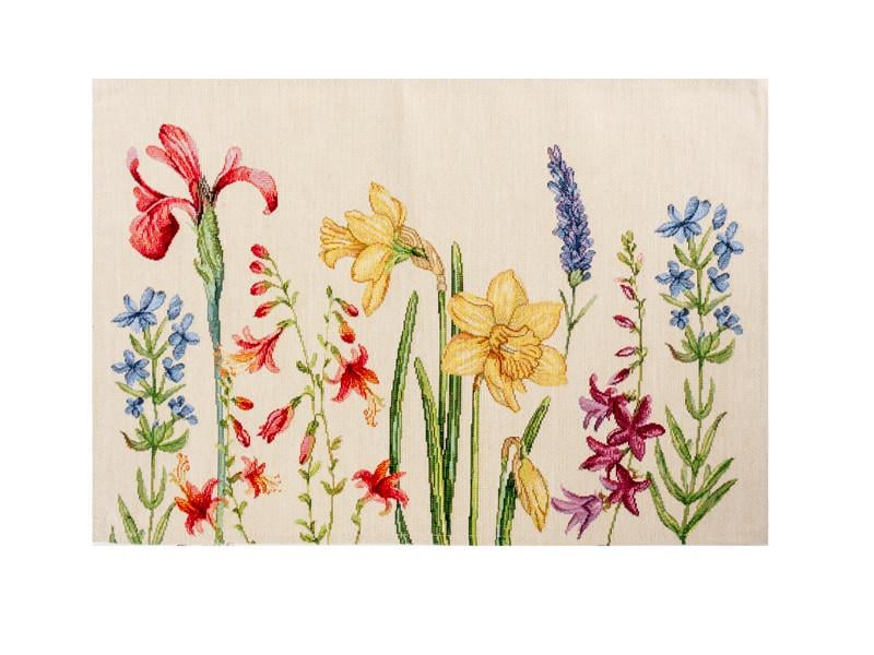 Салфетка гобеленовая Цветы 35х50 см