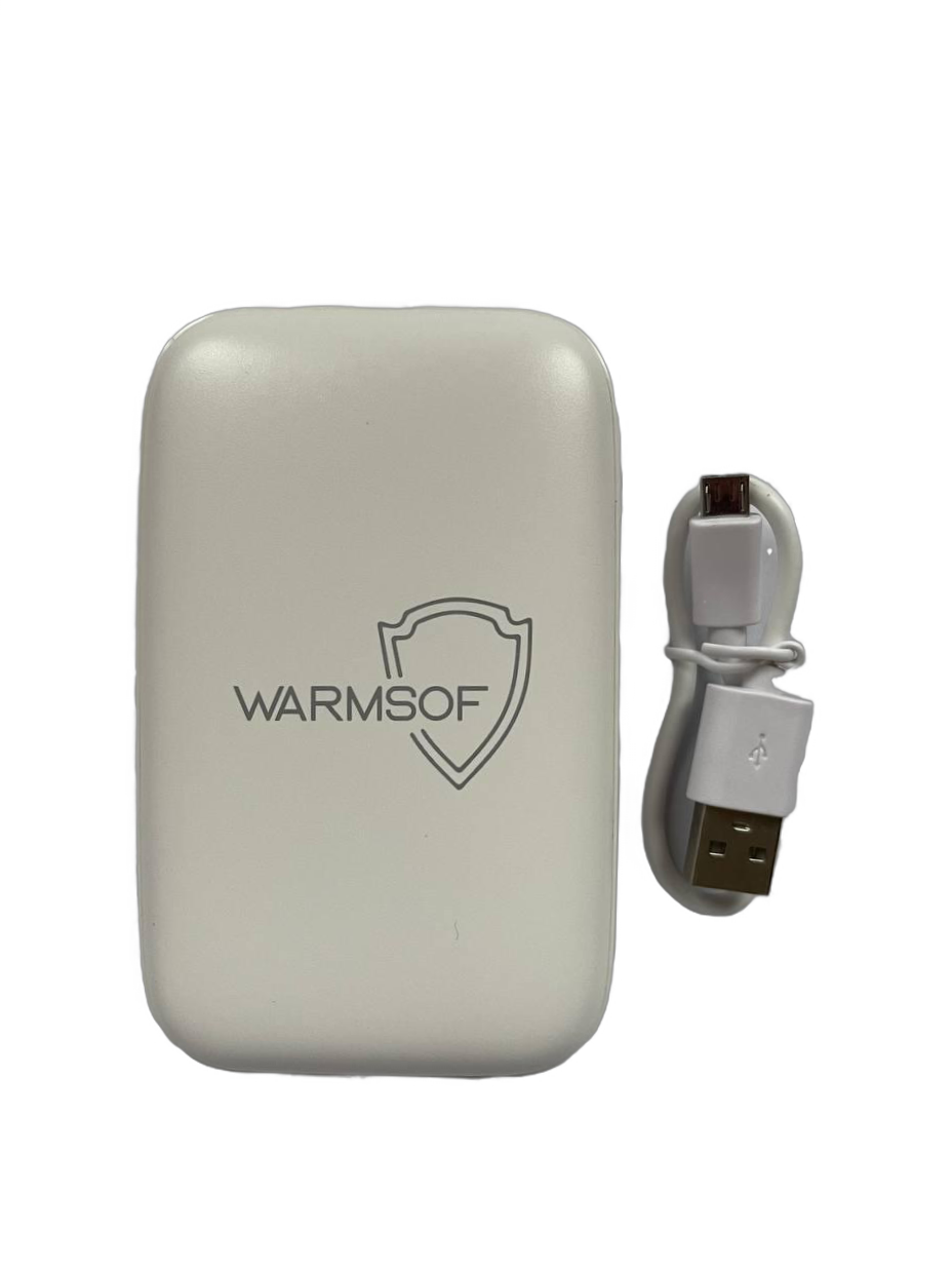 Повербанк Warmsof 10000 mAh 2xUSB 1хType-C Power Delivery 3,0 Quick Charge 3,0 Білий - фото 4