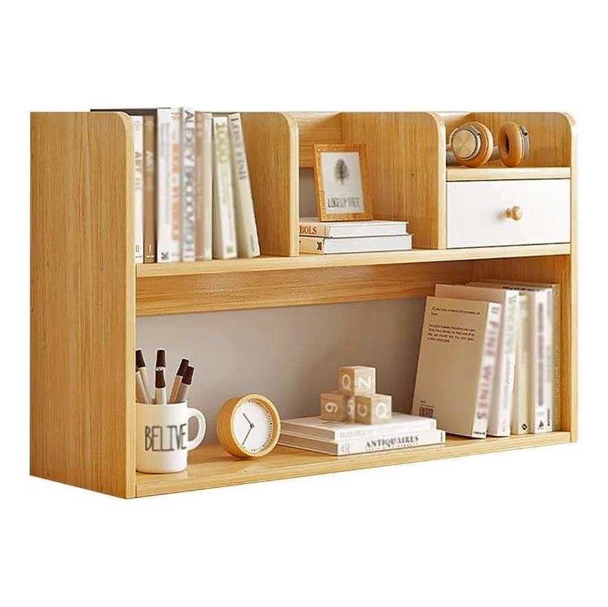 Полка-надстройка настольная из дерева Верелис карри (АКД-021003)