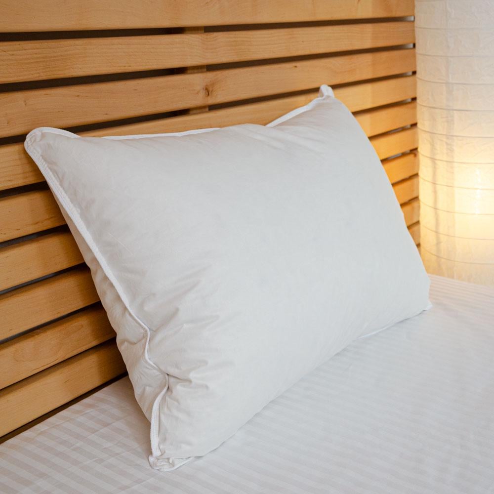 Подушка пухова преміум якості YouStar сатин пружна 50x70 см Білий (psat-50x70-p50-white)